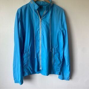 Vintage banana republic blue zip up windbreaker jacket men’s large